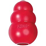 KONG – Classic Hundespielzeug, Robuster Naturkautschuk – Kauen, Jagen, Apportieren – Für Mittelgroße Hunde