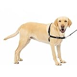 PetSafe Easy Walk-Geschirr, Anti-Zieh-Hundegeschirr, Verringert Würgen und Husten, Mit 1,8 M Leine, Größe L, Schwarz