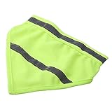 Hund Bandanas Reflektierende Sicherheit Hund Schal Dreieck Streifen Haustier Hundehalsband Personalisierte Neon Farbe Sichtbarkeit Produkte Halstuch(L Fluorescent Yellow)