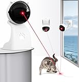 Petiepaw Interaktive Laser-Katzenspielzeuge für Indoor-Katzen, Automatisches Katzlaser-Spielzeug für gelangweilte Erwachsene Indoor-Katzen/Kätzchen/Hunde, USB wiederaufladbar, 3 Geschwindigkeitsmodi