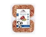 TACKENBERG Barf Menü mit Rindfleisch und feinem Gemüse für Hunde - 14 x 500 g - leckeres Frostfleisch als Hundefutter in Premiumqualität - natürlich getreidefrei - Gefrierfutter
