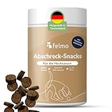 FELMO Natürlicher Abschreck-Snack für Hunde - ca. 70 Leckerlis für die Hochsaison mit natürlichen Duftstoffen wie Schwarzkümmel- und Kokosöl - 100% natürliche Inhaltsstoffe - Getreide- und zuckerfrei