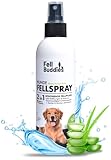 FellBuddies® Fellpflege Spray - Ideale Pflege bei Verfilzungen & Knötchen - Verbessert Geschmeidigkeit & Kämmbarkeit | Sanfte Hunde Naturkosmetik