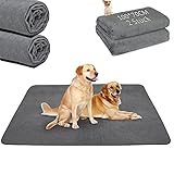 2er Welpenunterlage Waschbar Puppy Training Pads, 100 x 70cm Schnell Absorbierend Haustier Hygieneunterlage, Wiederverwendbar Trainingsunterlagen für Welpen, Alte, oder inkontinente Hunde