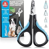 BluePet KrallenSchön Mini Kleine Profi Krallenschere Für Katzen, Kleine Hunde, Welpen & Kleintiere - Besonders Gut Geeignet Für Kleine Eng Sitzende Krallen - Handlich, Leicht Und Stabil