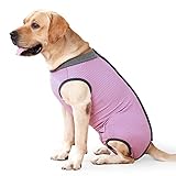 HEYWEAN Hundebody Nach Op Kastration Wundschutzanzüge für Hunde, Professioneller Pet Recovery Suit Hund Medical Shirt, Body Suit nach der Operation Hund Haustier Chirurgenanzug für Hunde