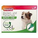 BEAPHAR - Zecken- Und Flohschutz SPOT-ON Für Kleine Hunde Bis 15kg - Repellent Gegen Flöhe, Zecken Und Mücken - Sofortige Wirkung - Schutz Bis Zu 12 Wochen - 3 Pipetten Je 1 ml