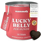 mammaly Lucky Belly Probiotika Hunde-Leckerli 325g - Verdauungssnacks für Magen Darmflora Aufbau (bei Durchfall, Sodbrennen & Gras fressen) Alternative zu Heilerde, Kohletabletten als leckere Snacks