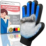 DEZENDO® Premium Fellpflegehandschuh für Hund & Katze | Hundehaare & Katzenhaare entfernen inkl. Massageeffekt | Fellpflege mit dem Katzen Handschuh & Hunde Handschuh | Fellhandschuhe Katze & Hunde