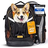 Schleppo Hunderucksack bis 9kg | Rucksack für Hunde | Extrem hoher Atmungsaktiver Hunde Rucksack zum Wandern, Nahverkehr & Co | Transport-Rucksack Wasserdicht