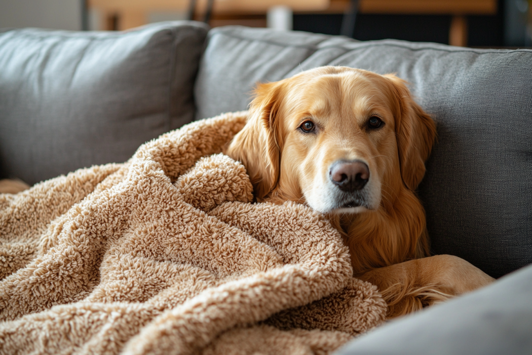 Decken für Hunde wach