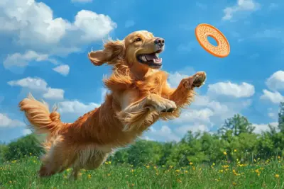 Frisbees für Hunde im Freien