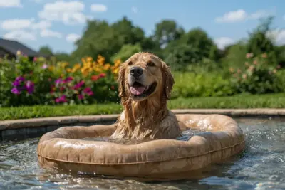 Hundepool im Freien